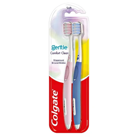 Bàn chải đánh răng Colgat Gentle Comfort Clean bộ đô