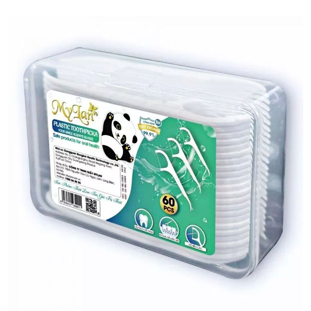 Tăm xỉa răng Mylan (60 cái /hộp ,250 hộp /T )