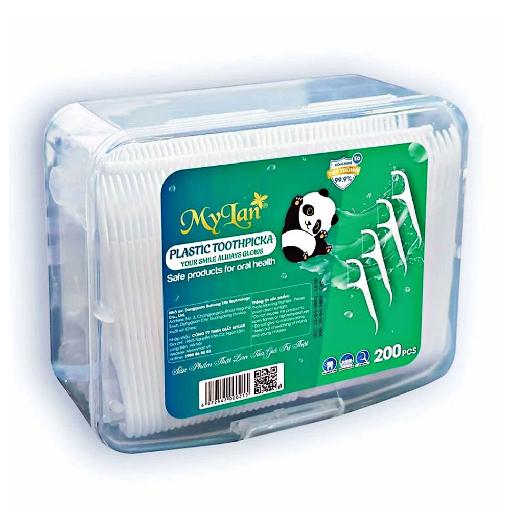 Tăm xỉa răng Mylan (200 cái /hộp ,120 hộp /T )