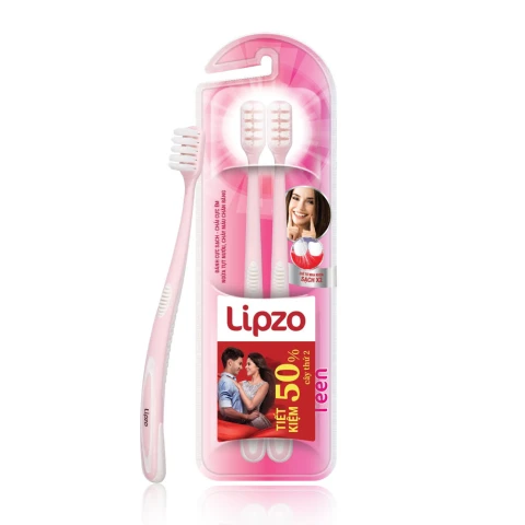 Bàn chải đánh răng Lipzo cao cấp Teen bộ đôi