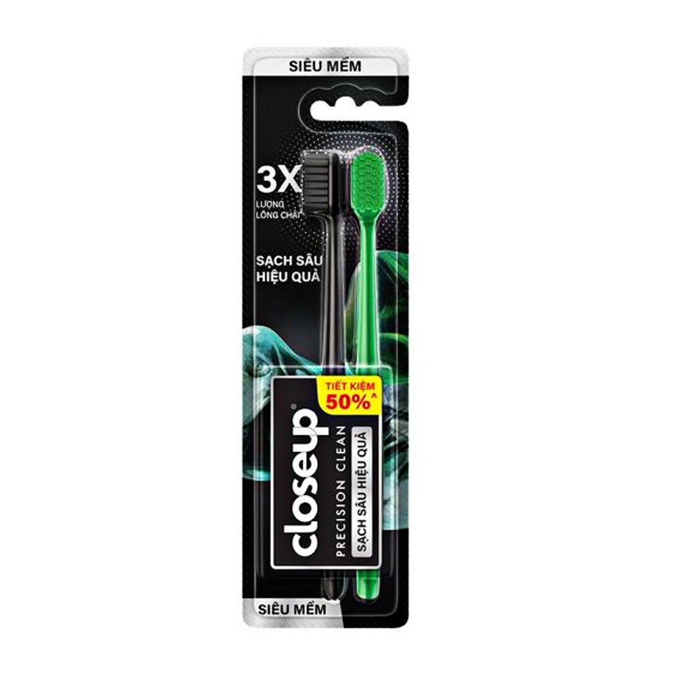 Bàn chải đánh răng Closeup Precision clean bộ 2