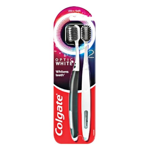 Bàn chải đánh răng Colgate  Optic White Whitens teeth bộ đôi
