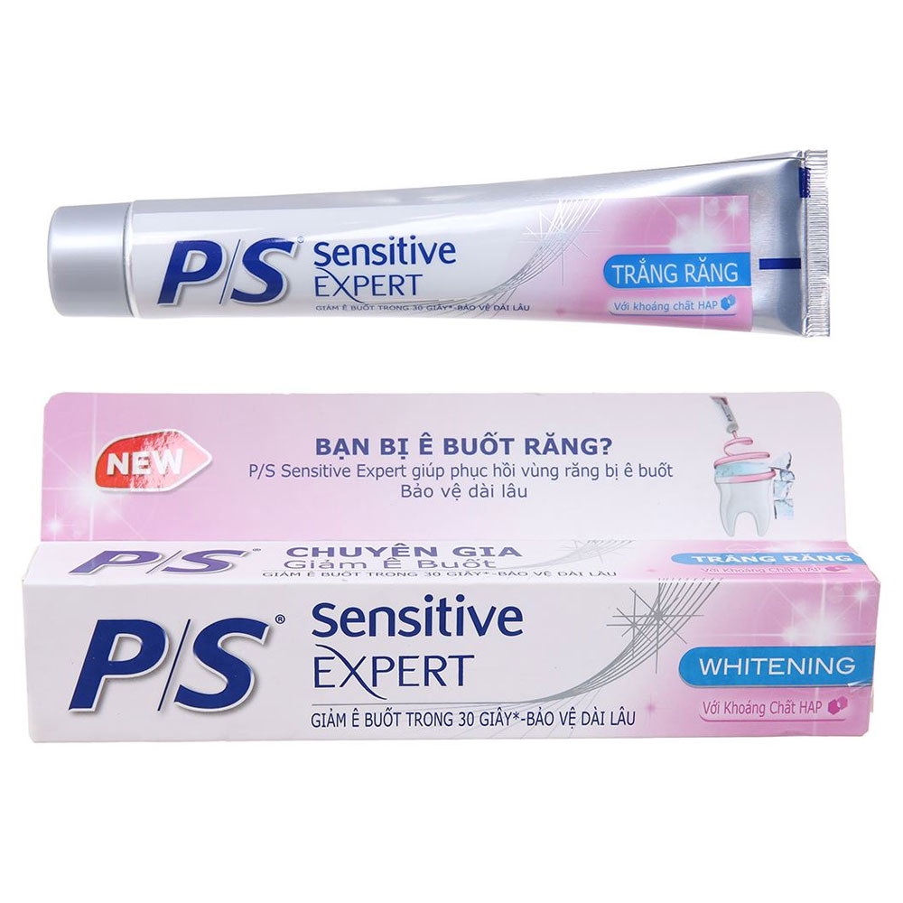Kem đánh răng PS chuyên gia giảm ê buốt trắng răng 100g 