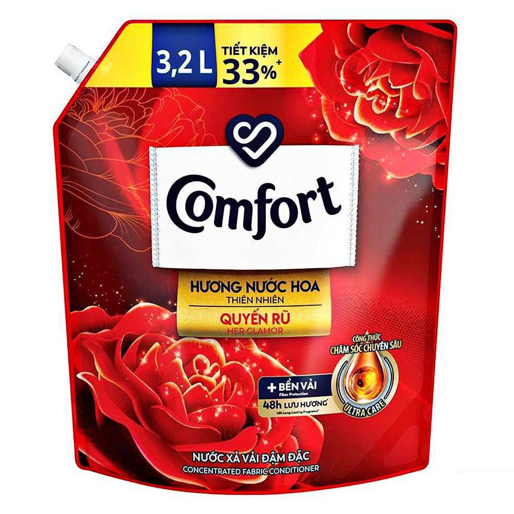Nước xả vải Comfort quyến rũ túi  3.1L
