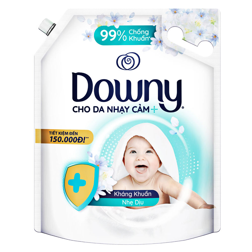Nước xả vải Douwny cho da nhạy cảm kháng khuẩn dịu nhẹ  3L