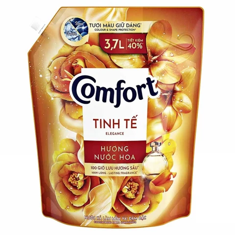Nước xả vải Comfort hương nước hoa tinh tế túi 3.7L