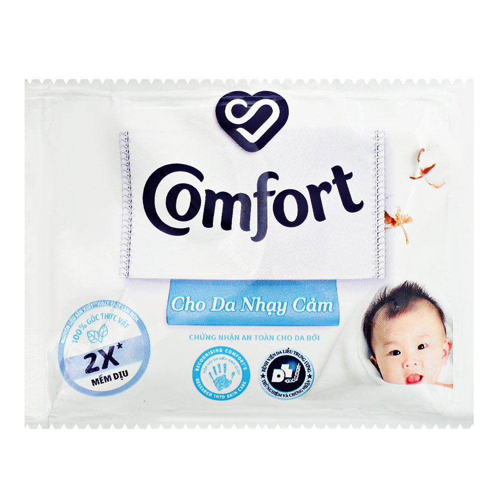 Nước xả vải trẻ em Comfort 1 Lần Xả Dịu Nhẹ Thơm Dịu Êm 20ml