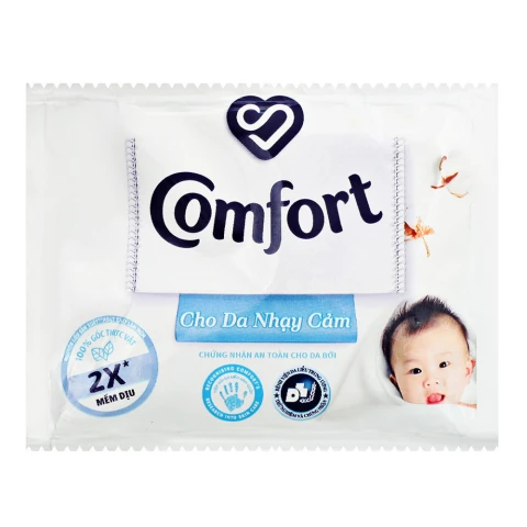 Nước xả vải trẻ em Comfort 1 Lần Xả Dịu Nhẹ Thơm Dịu Êm 20ml