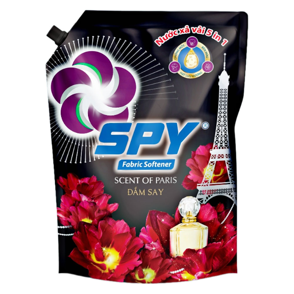 Nước xả vải Spy đắm say 5 in1 túi  1.2L