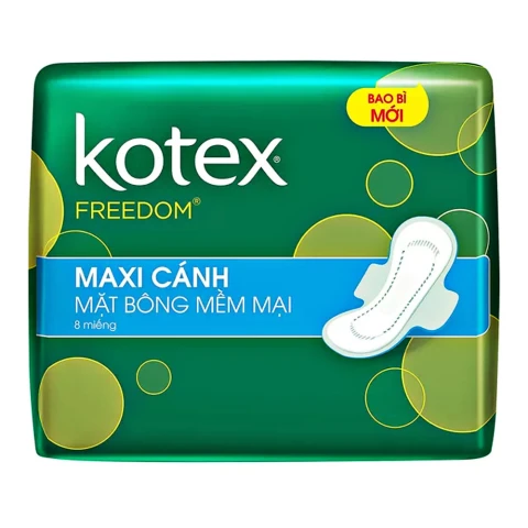 Băng vệ sinhKotex  freedom dày cánh  8 miếng