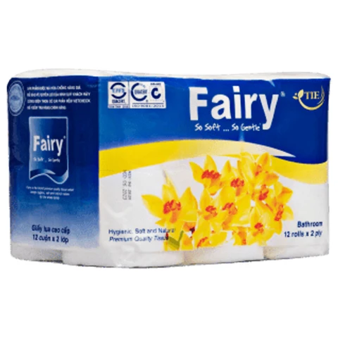Giấy vệ sinh Fairy xanh  12 cuộn