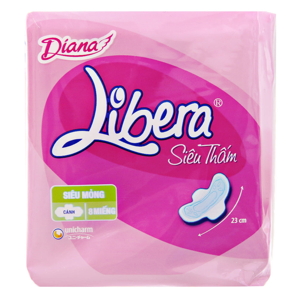 Băng vệ sinh Libera  Siêu thấm cánh   8 miếng