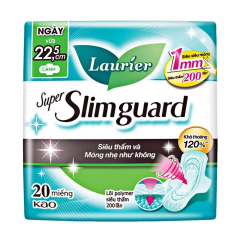 Băng vệ sinhLaurier Siêu mỏng 1mm  20 miếng 