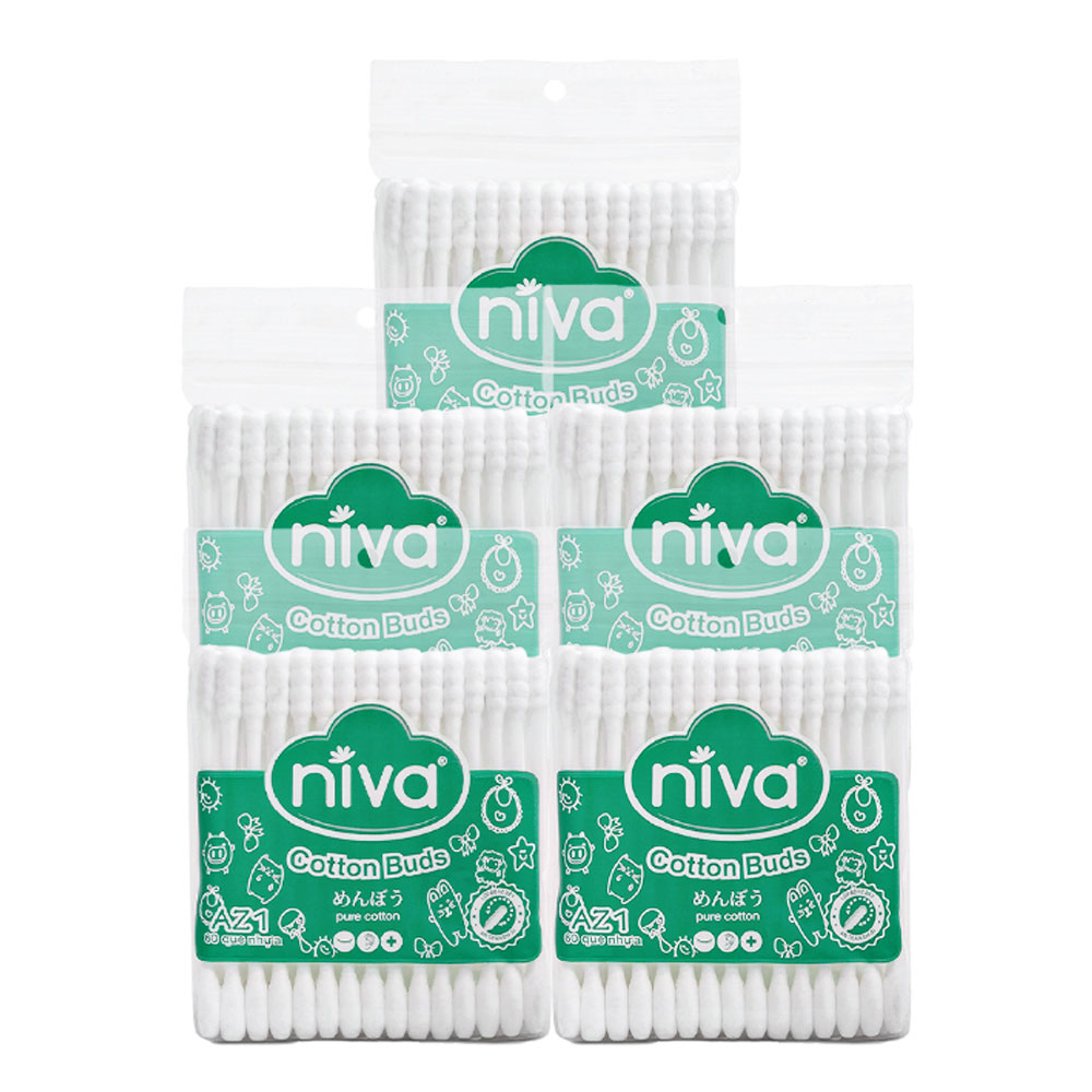 Tăm bông niva túi người lớn az1 60 que