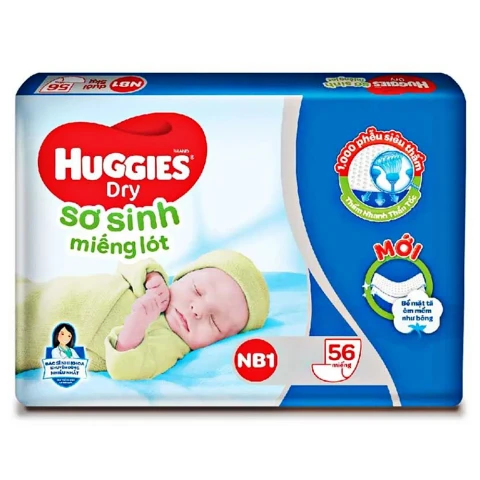 Miếng lót Huggies sơ sinh số 1 /56M