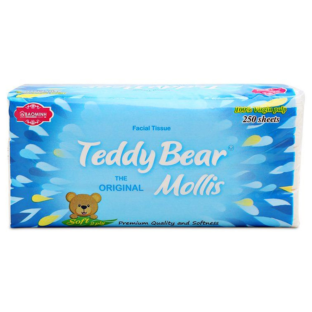 Giấy ăn Teddy Bear Mollis  rút 250 tờ