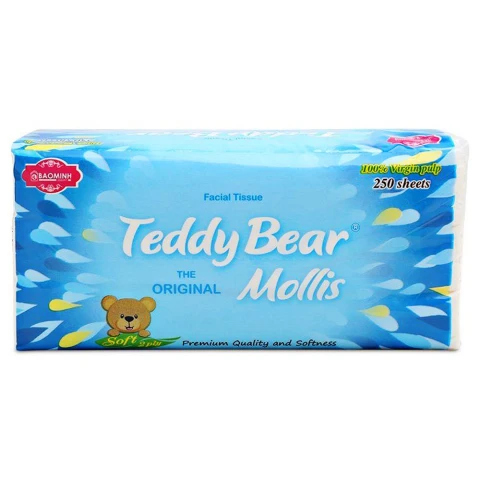 Giấy ăn Teddy Bear Mollis  rút 250 tờ