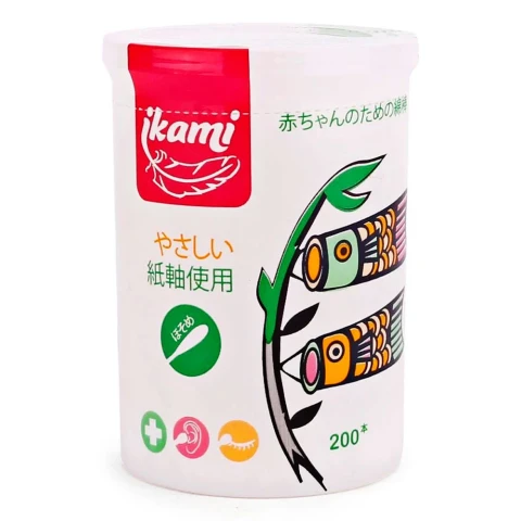 Tăm bông Ikami hộp 2 đầu thường IK0001 200 que