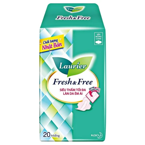 Băng vệ sinh Laurie  Fresh  dày cánh  20 miếng 