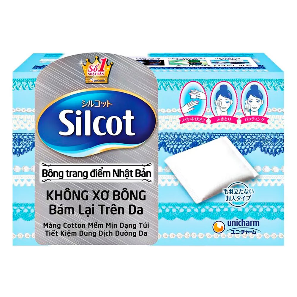 Bông tẩy trang  Silcot cao cấp  82 miếng 