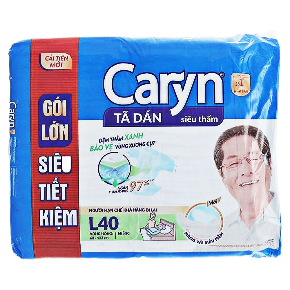Tã dán người lớn   Caryn siêu thấm  L40