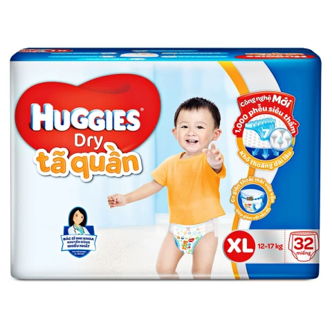 Tã bỉm quần  Huggies  XL32