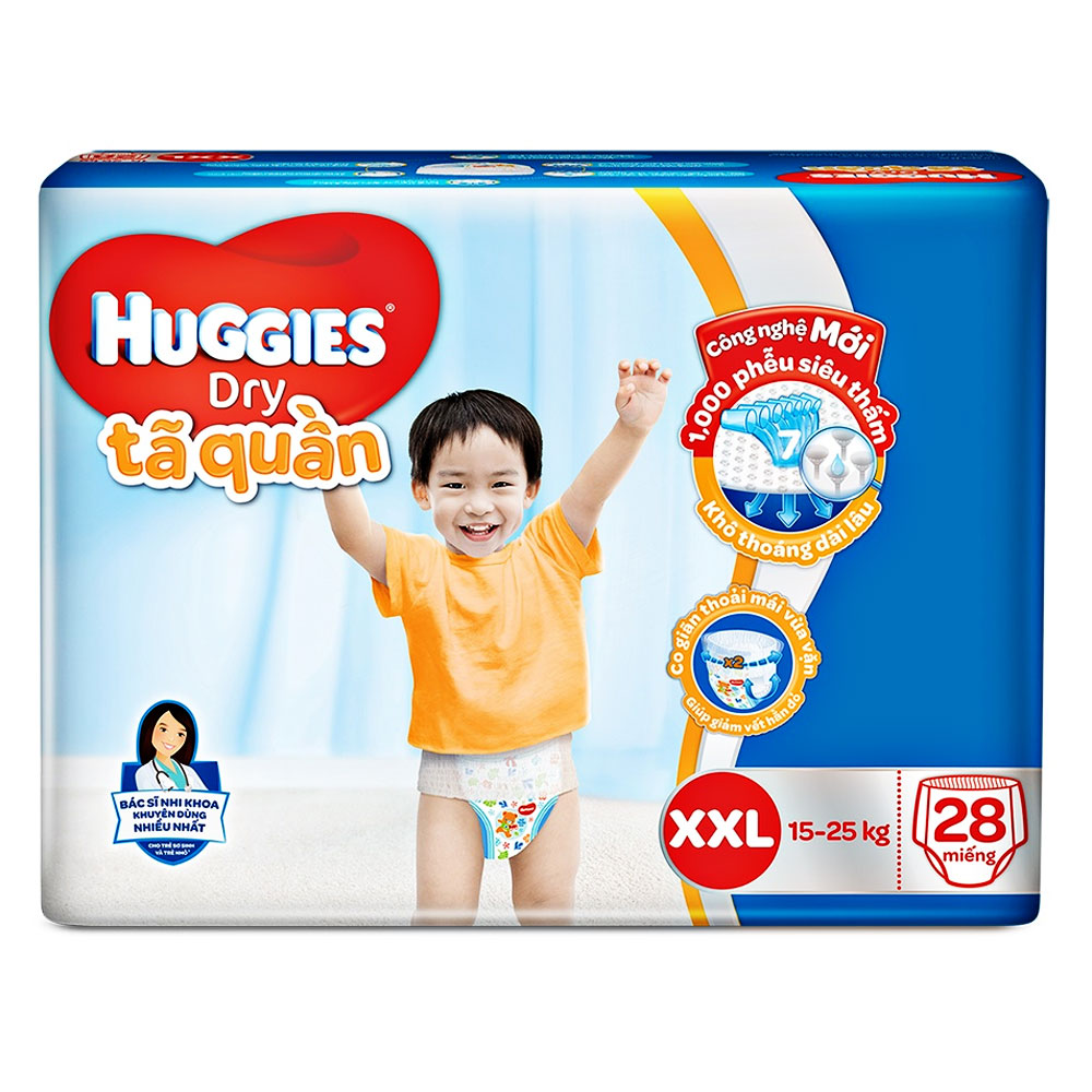 Tã bỉm quần  Huggies  XXL28