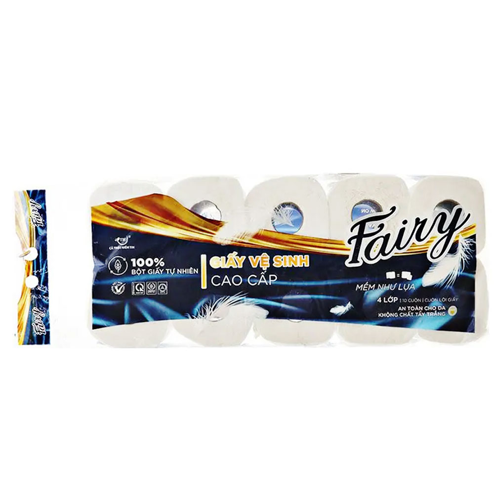 Giấy vệ sinh  Fairy  4 lớp có lõi  10 cuộn