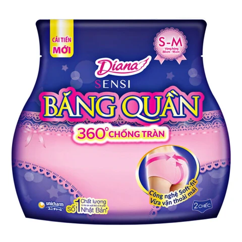 Băng vệ sinh Diana  Sensi dạng quần S-M 2 miếng 