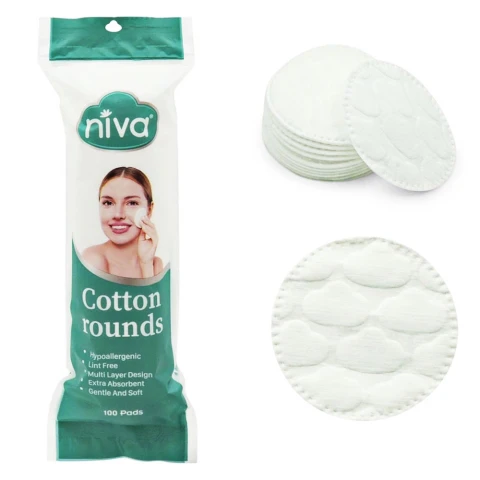 Bông tẩy trang  Niva túi tròn CZ2  100 miếng 