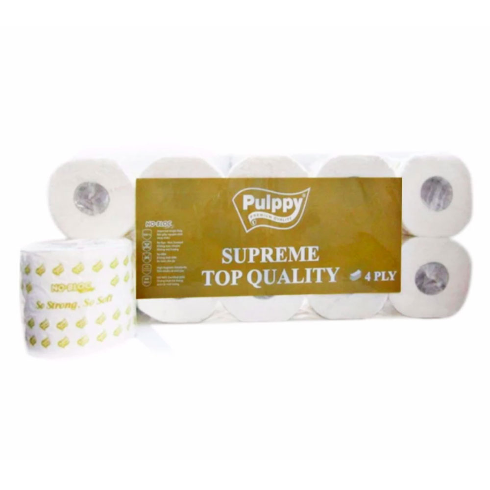 Giấy lụa Pulppy supreme 10 cuộn 4 lớp có lõi/6