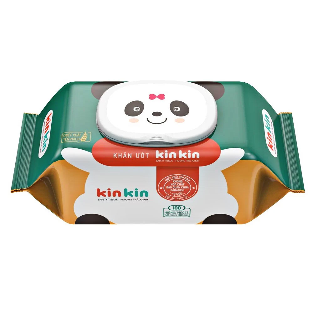 Khăn ướt   Kin Kin mùi trà xanh mua 2 tặng 1 -  100 tờ 