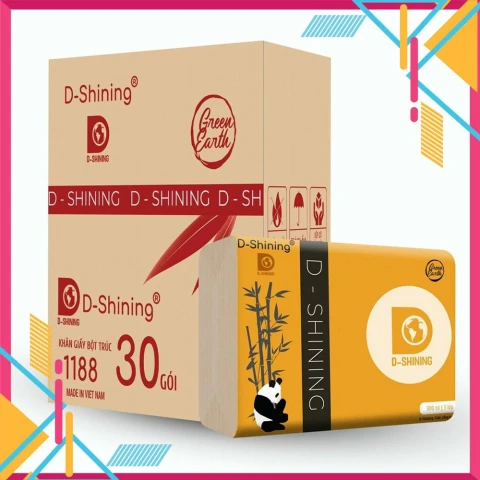 Giấy ăn  Sapa D-Shining 3 lớp trắng (175mmx120mm ) 300 tờ