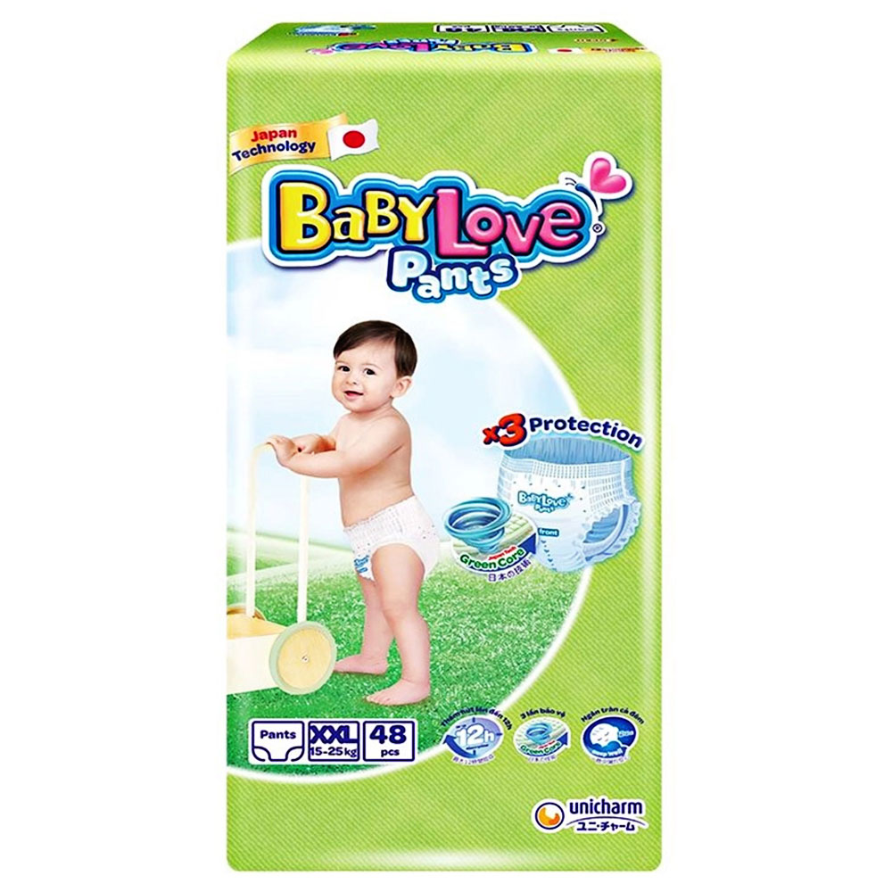 Tã bỉm quần baby love  XXL 48