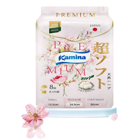 Băng vệ sinh Kamina thảo dược Soft ban ngày 24.5cm  8 miếng 