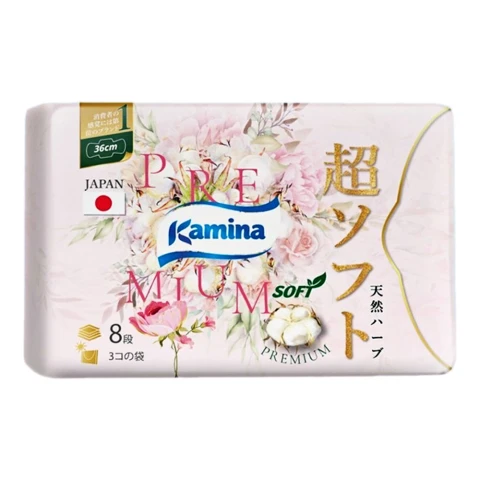 Băng vệ sinh Kaminathảo dược Soft ban đêm 36cm    3 miếng 