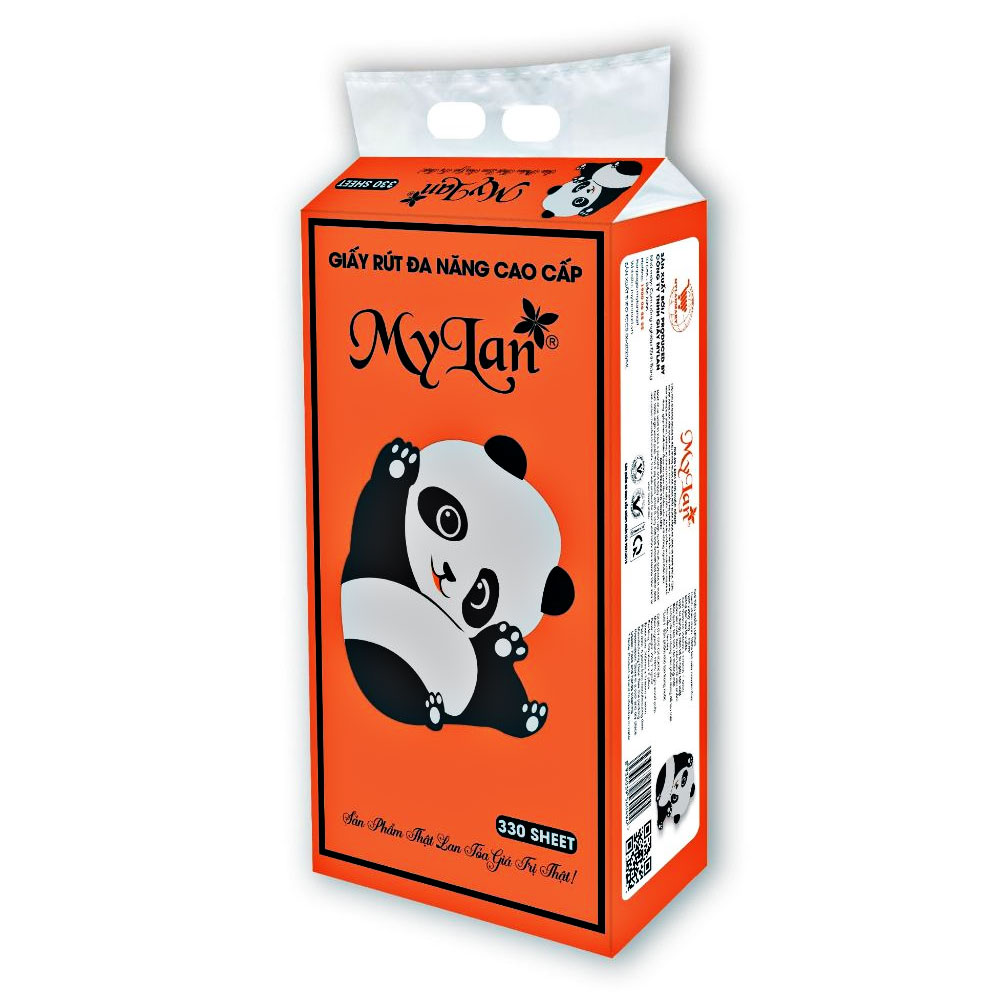 Giấy ăn My Lanđa năng rút đáy túi  330 tờ
