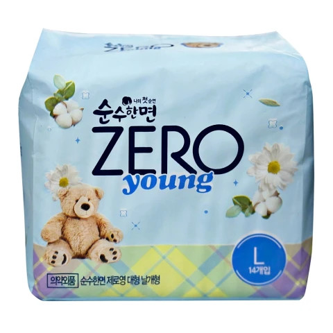 Băng vệ sinh KleanNara Zezo Young có cánh size L 29cm  14 miếng 