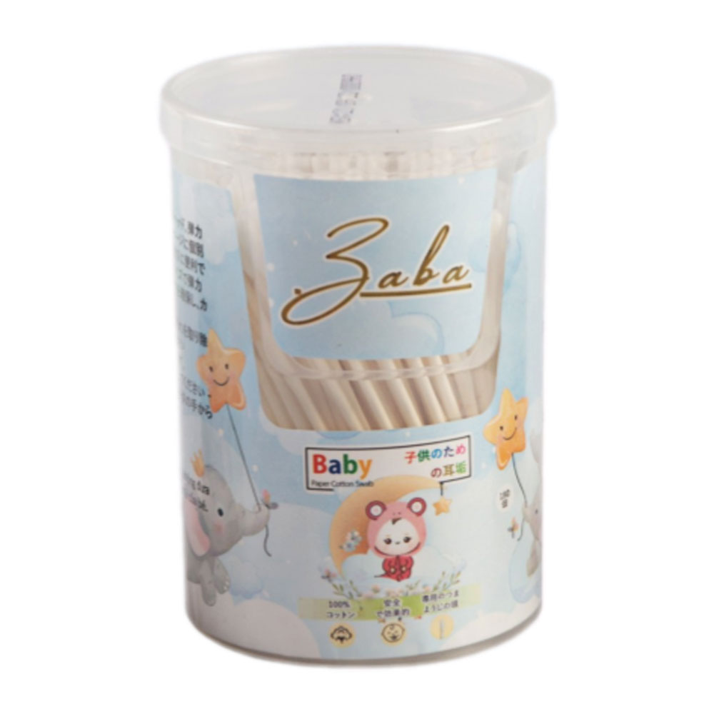 Tăm bông 3ABA baby hộp xoay size M thân giấy 200pcs /240