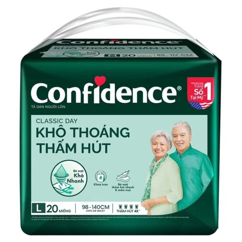 Tã dán người lớn  Confidence Classic Day L20