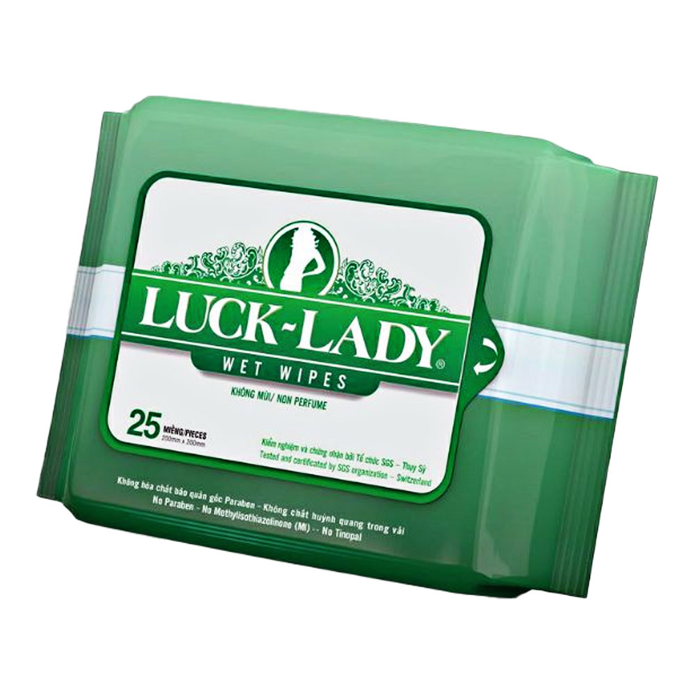 Khăn mặt  Luck Lady  nén mini 240 x200 mmm 25 viên 