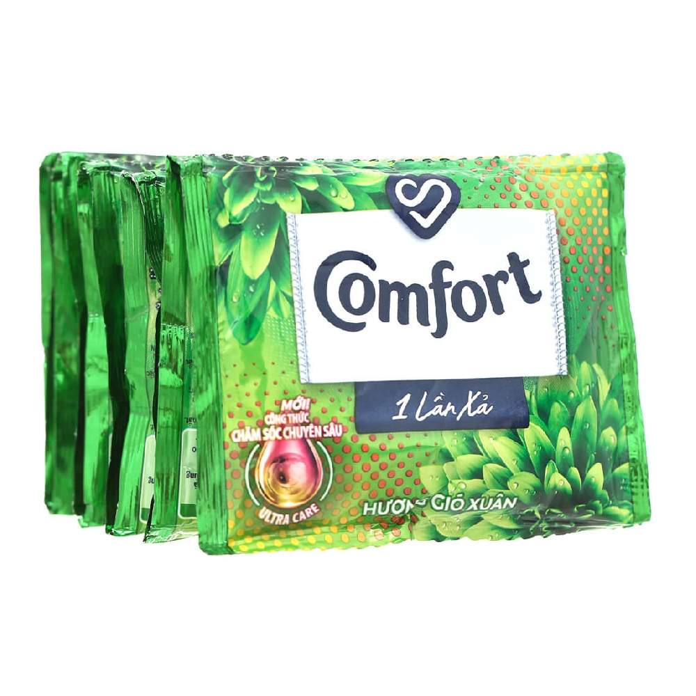 Nước xả vải Comfort 1 lần xả hương gió xuân dây 10x20ml