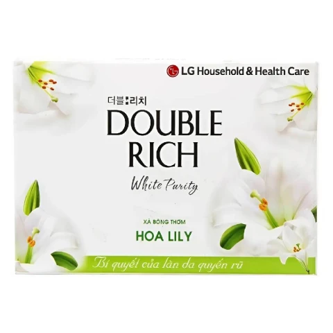 Xà bông Double rich hoa lily purity  90g