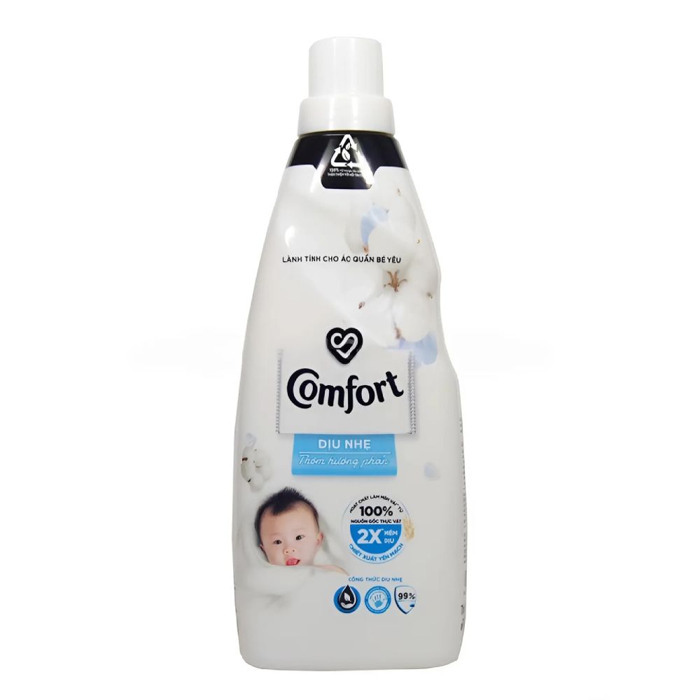 Nước xả vải trẻ em Comfort dịu nhẹ thơm hương phấn chai  800ml
