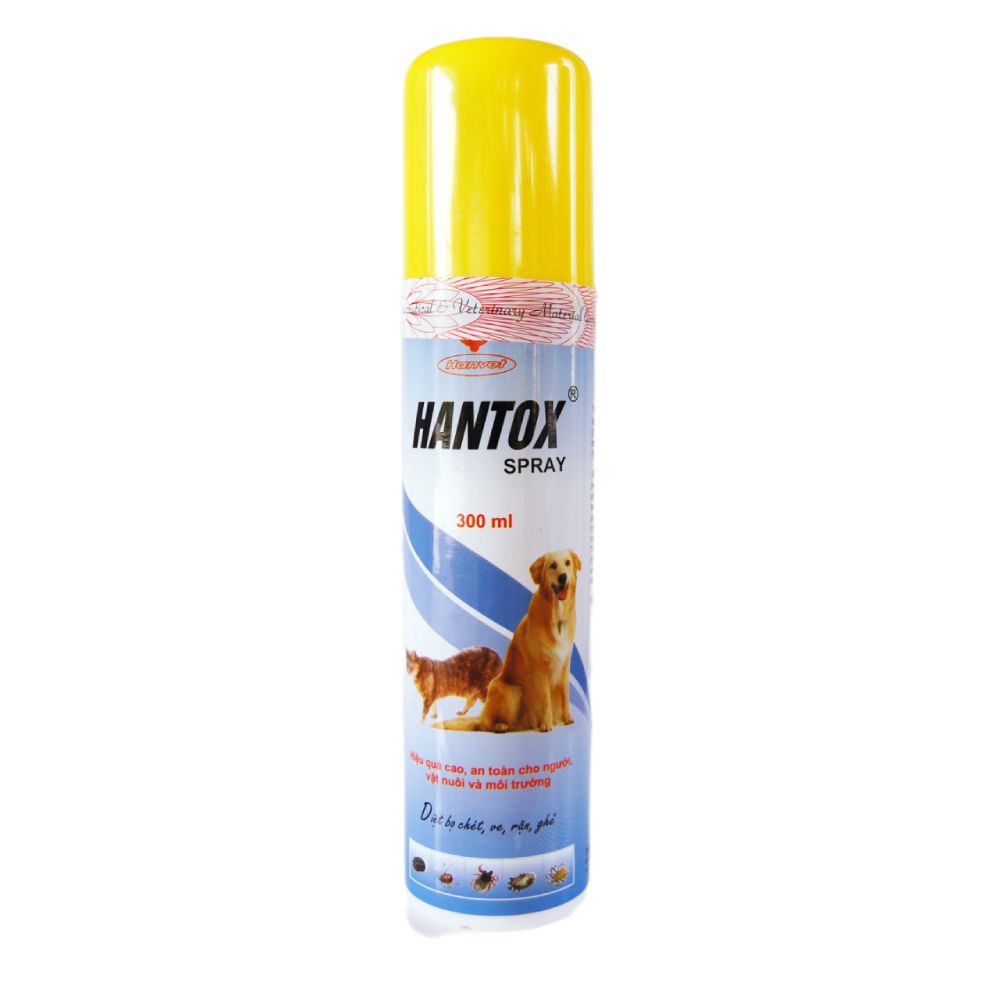 Bình xịt Hantox Spray  diệt bọ chét chó mèo   300ml