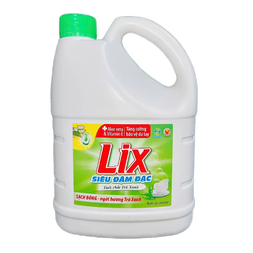Nước rửa chén Lix trà xanh  1.4 Kg