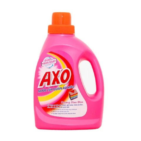 Nước tẩy quần áo màu AXO chai hồng 800ml