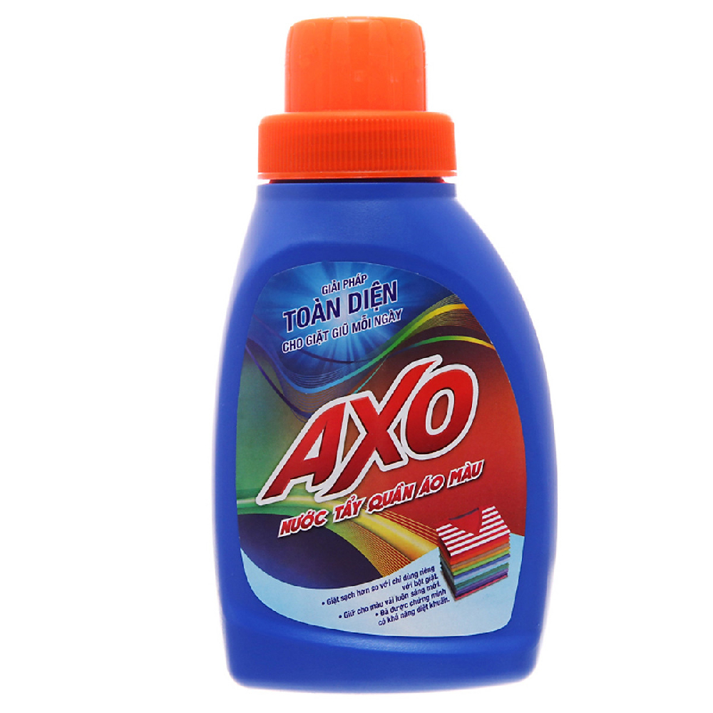 Nước tẩy quần áo màu AXO xanh dương 800ml