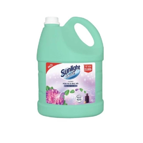 Nước lau sàn SunlightTDTM hoa hạ & bạc hà 3.6kg/3 can