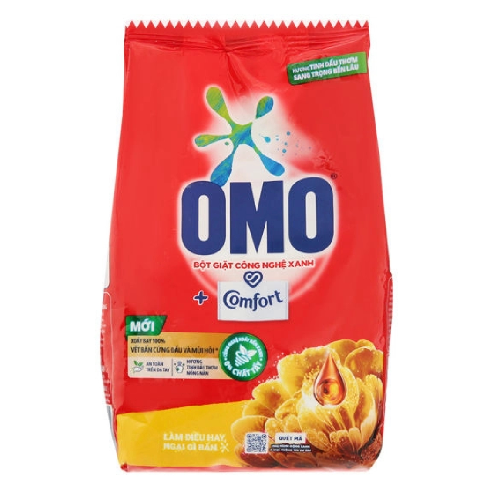 Bột giặt Omo  Comfort tinh dầu thơm sang trọng bền lâu 350g